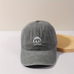 Little Old Man Embroidery Baseball Cap Sun Hat for Men and Women