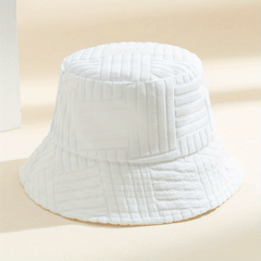 Striped Jacquard Bucket Hat Unisex Candy Sunshade Basin Hat Lightweight Fisherma