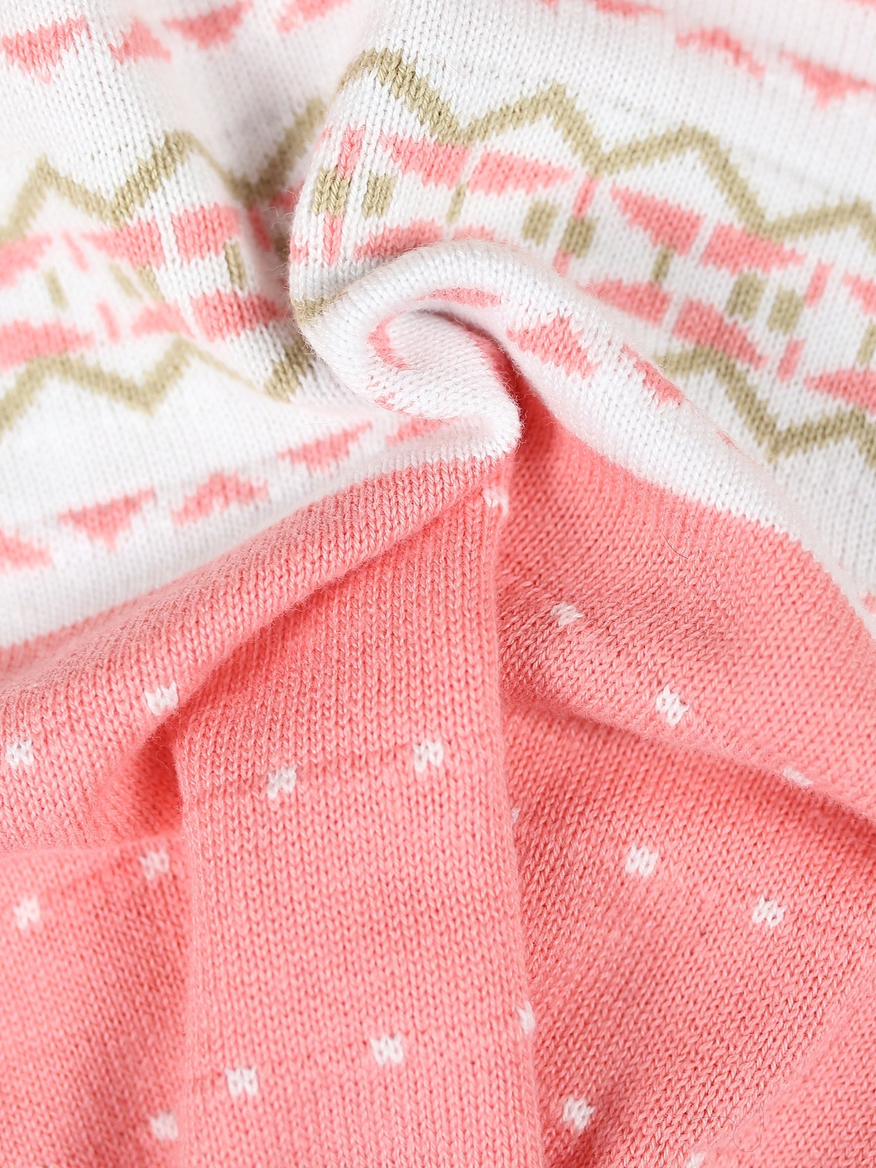 2pcs Baby Preppy Style Knitwear Set Girls Cotton Sweater & Shorts