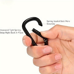 6pcs Aluminum Carabiners for Outdoor Climbing and Daily Wear