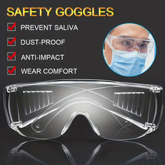 Protective Shooting Glasses Clear Anti Fog Lenses Scratch Resistant