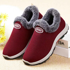 Warm Fleece Snow Sneaker Snow Shoes Solid Non Slip Outdoor Sport Shoes