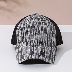 Sequins Stripe Y2K Baseball Cap Dad Hat Sunscreen Sports Hat