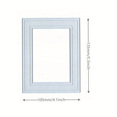 1pc Metal Cutting Dies Rectangular Frame Craft Mold DIY Decorative Scrapbooking