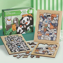 Animal Puzzle Toy Cat Dog Panda Game Cartoon Painting Decoration