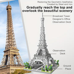 Eiffel Tower Micro Building Block Set High Difficulty Halloween Toy