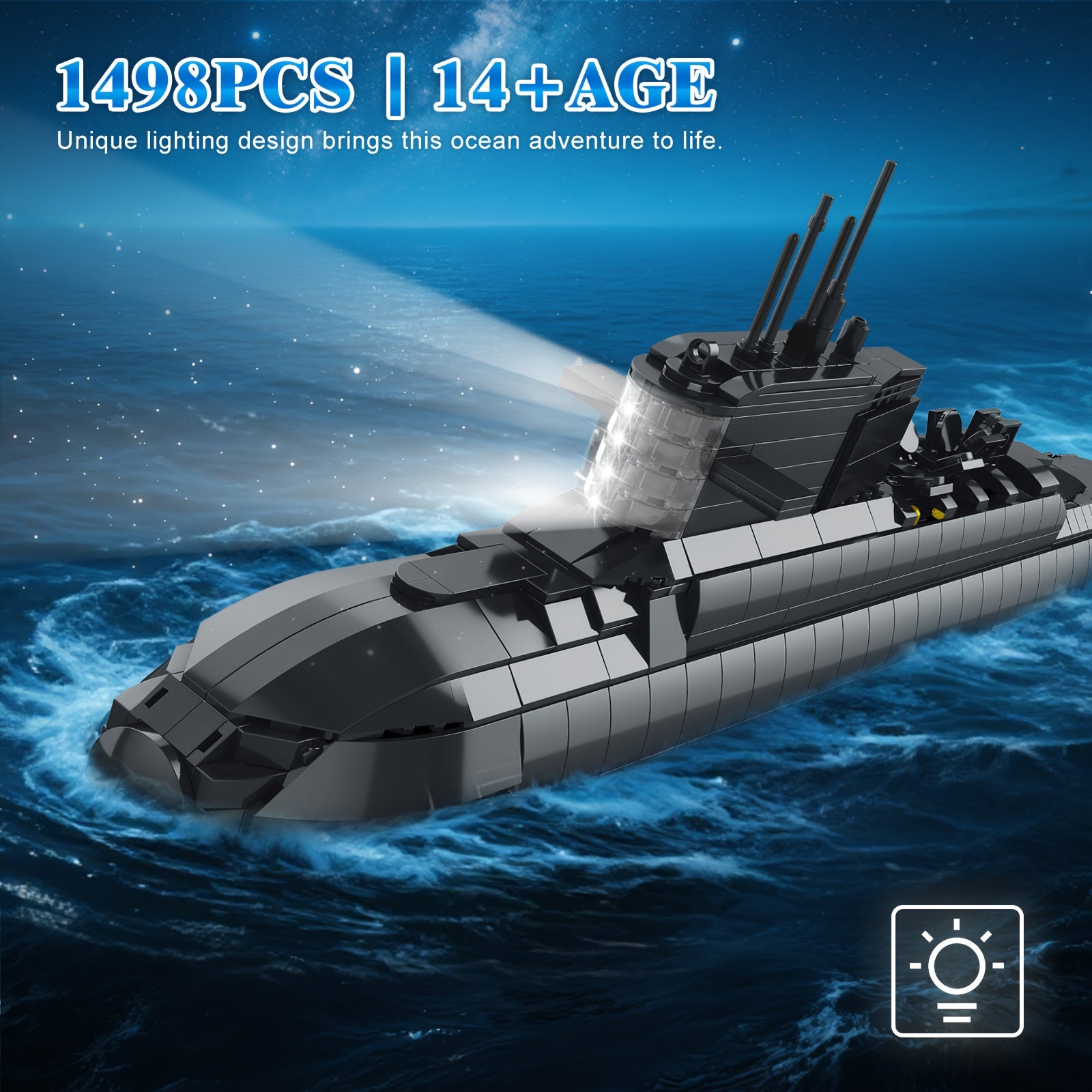 Military Type 094 Nuclear Submarine Building Blocks Set