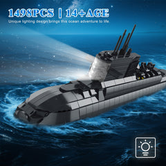 Military Type 094 Nuclear Submarine Building Blocks Set