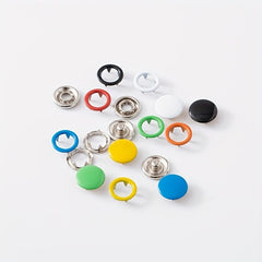 100pcs Mixed Metal Sewing Buttons Kit with Fasteners Plier Tool Kit