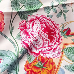 Castle & Flower Bandana Silk Tube Top Casual Shawl Scarf Wrap