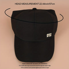 Backless Cap Women Baseball Cap Adjustable Sun Visor Hat
