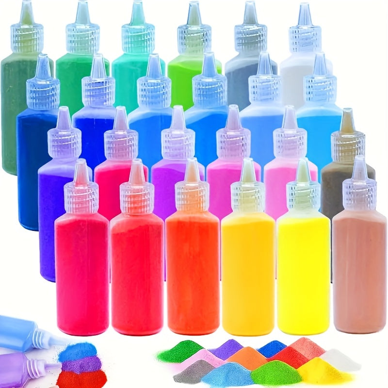 24pcs DIY Sand Painting Special Pigment Colored Sand Art Set