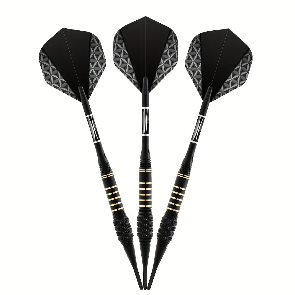 Soft Tips Dart Set 18g Plastic Head Dart Portable Box 6 Tips 6 O Rings 3 Wings