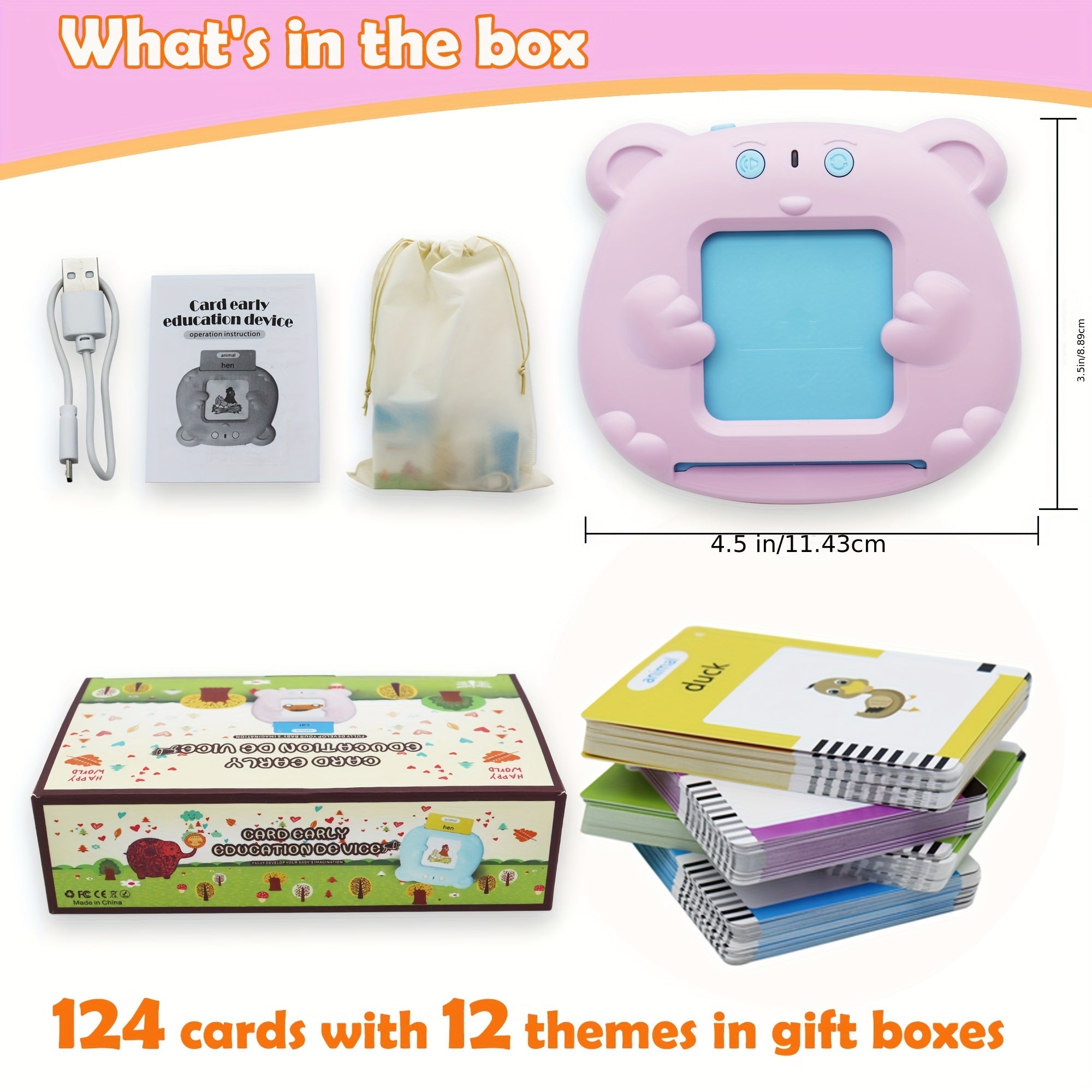 Pocket Voice Toddler Portable Audio Flash Card