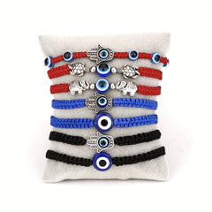 Devil's Eye Theme Braided Anklet Adjustable Ankle Bracelet