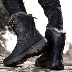 Men's Rugged Snow Boots Winter Thermal Shoes Hiking Boots