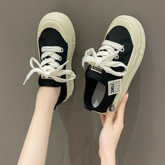 Women's Letter Graphic Skate Shoes Breathable Mesh Flat Shoes