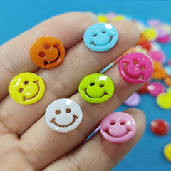 50pcs Mixed Smile Plastic Buttons for DIY Children's Clothing Accessories