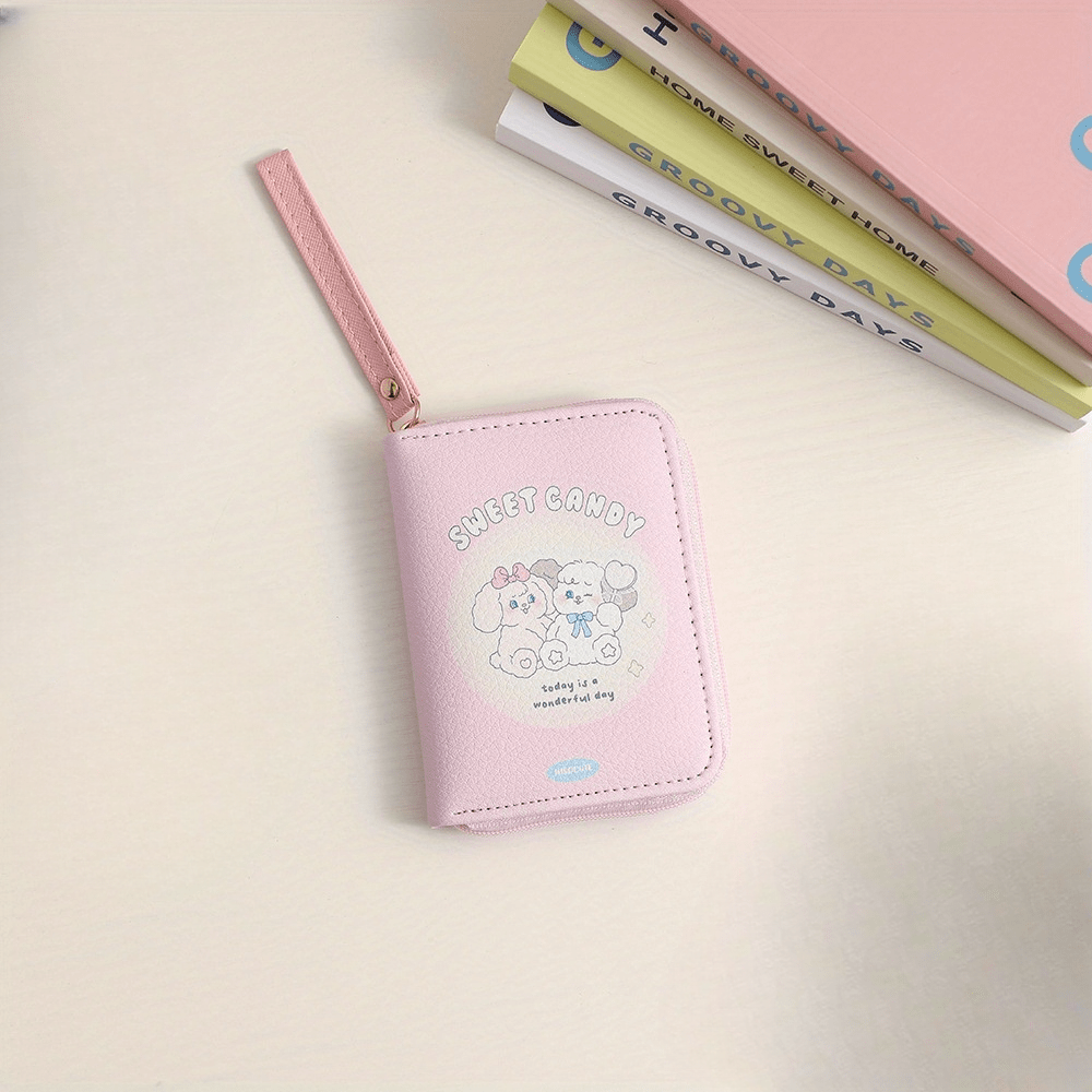 Cartoon PU Leather Short Wallet for Girls