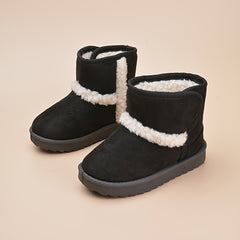Boys' Non-Slip Snow Boots Soft Warm Plus Fleece Slip On Boots