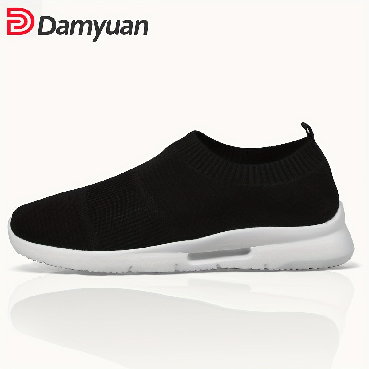 Unisex Flying Woven Running Shoes Slip On Mesh Sneakers