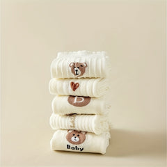 10 Pairs Bear & Letter Print Socks Women's Stockings