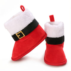 Christmas Baby Fleece Warm Snow Shoes Boots