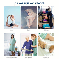 6 Pairs Argyle Yoga Socks Anti skid Low Cut Cotton Breathable Gripper Socks