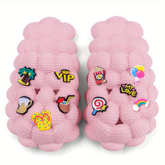 Girls Colorful Non-slip Slippers - Comfortable Indoor Shoes