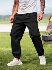 Classic Cargo Pants Men Casual Techwear Joggers Hip Hop Drawstring