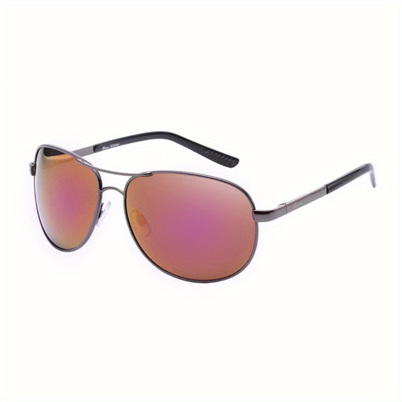 Men's Polarized Aviator Sunglasses Vintage Toad Mirror UV400