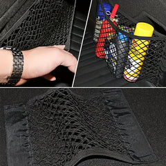 Car Rear Mesh Trunk Seat Elastic String Net Storage Bag