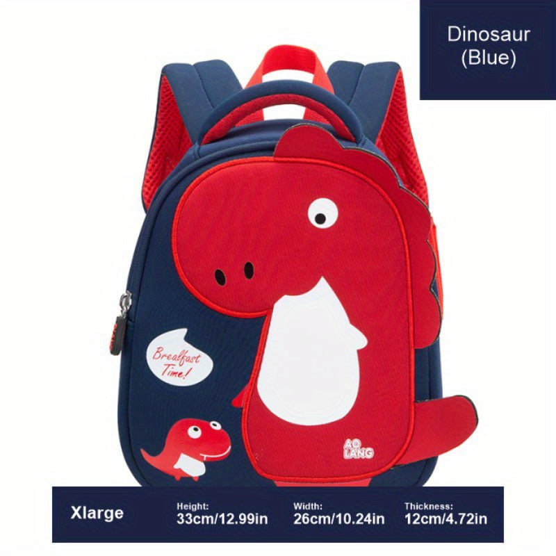 Kids Dinosaur Kindergarten Backpack Lightweight Breathable Boys Girls Travel Bag
