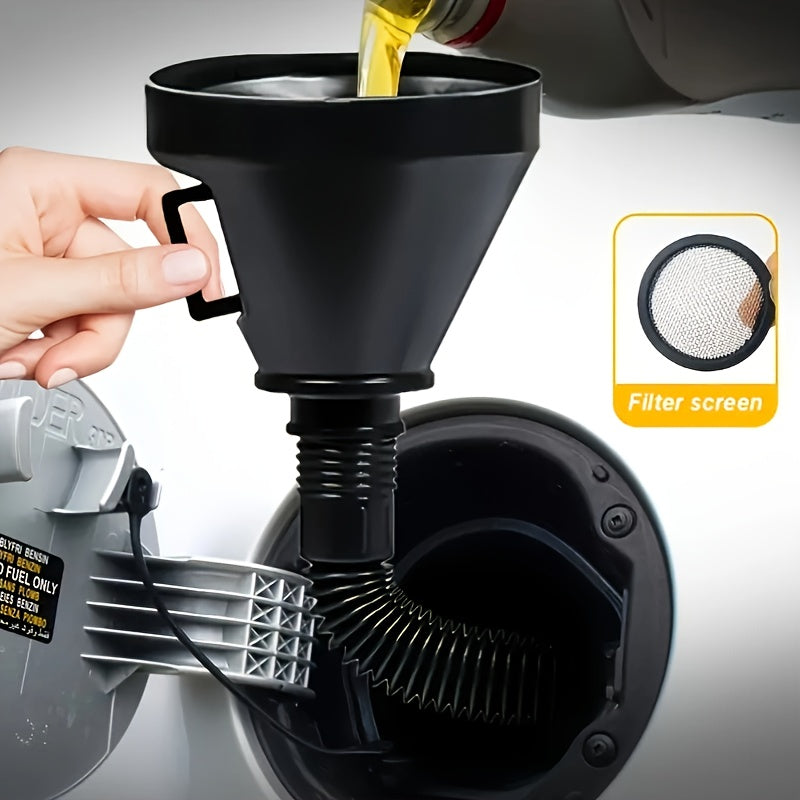 Emergency Travel Car Motorcycle Refueling Funnel Pourer Long Mouth Extension Pla