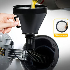 Emergency Travel Car Motorcycle Refueling Funnel Pourer Long Mouth Extension Pla