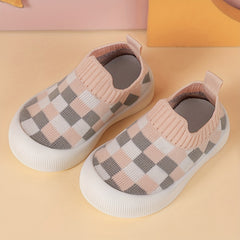 Baby Girls Slip On Woven Shoes Lightweight Walking Shoes