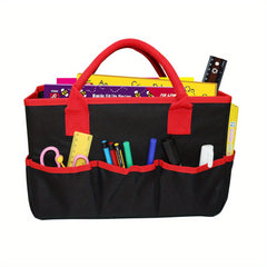 Functional Tote Bag Large Artist Tote Bag With Storage Pockets