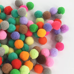 200pcs Multicolor High Elastic Pom Pom Balls for DIY Craft Making