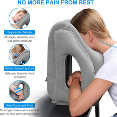 Inflatable Travel Pillow for Comfortable Head and Neck Rest