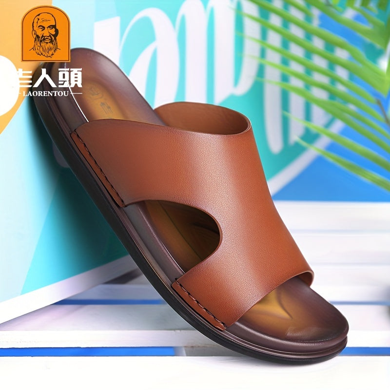 LAORENTOU Men's Non Slip Sandals Comfy Beach Shoes Summer