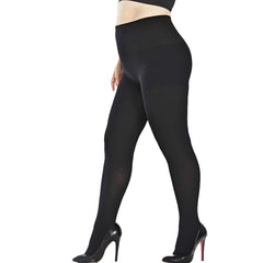 High Waist Control Top Footed Tights