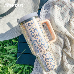 40oz Leopard Stainless Steel Tumbler Insulated Portable