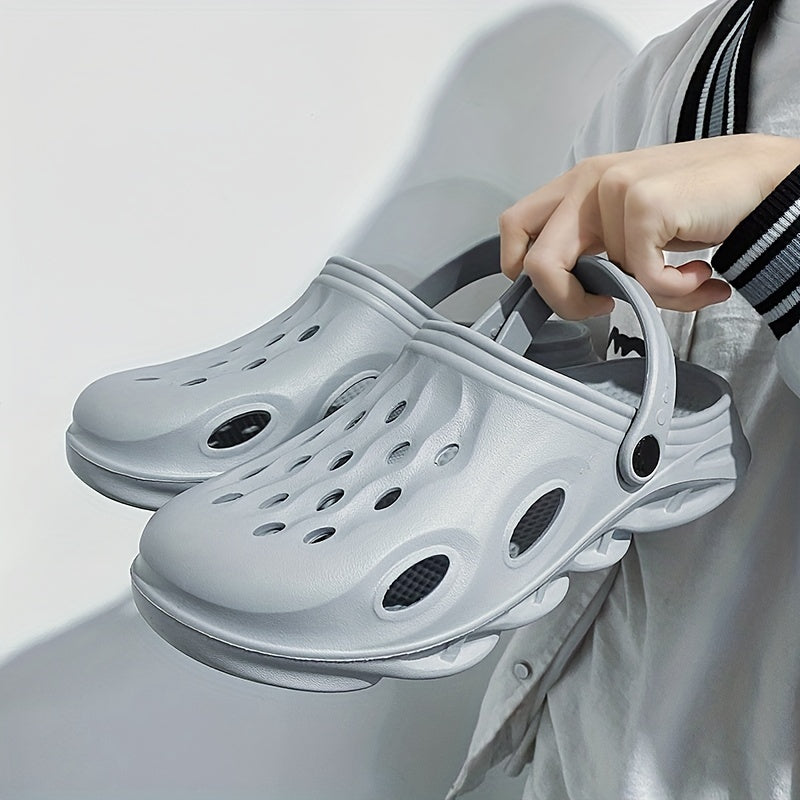 Men's Slip On Clog Sandals Breathable Outdoor Walking Slippers