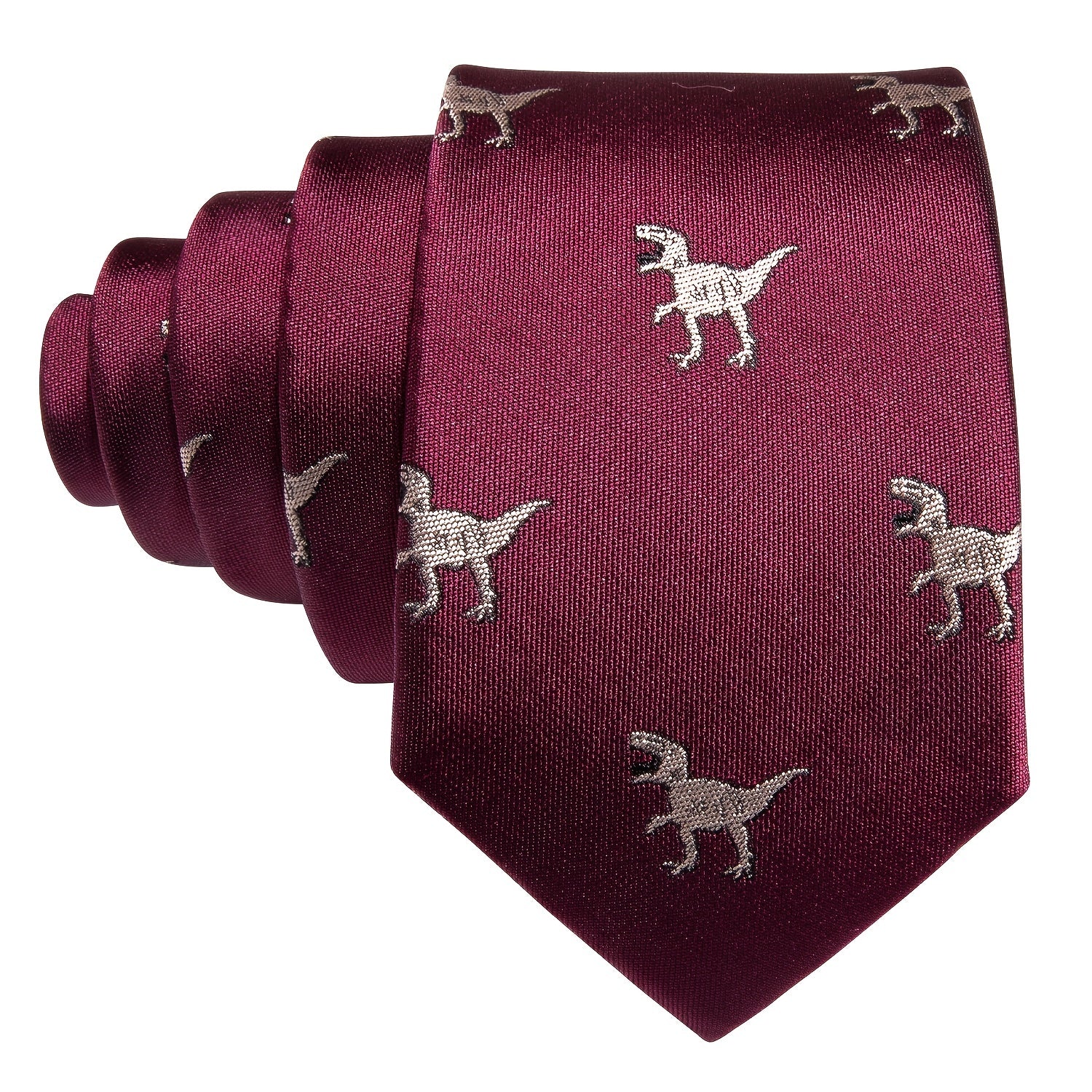 Boys Dinosaur Embroidery Tie for Party Performance