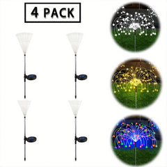 200LED Solar Firework Lights 8Modes Waterproof Solar Outdoor Garden Lights
