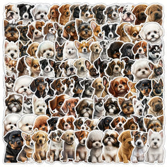 100pcs Milk Dog Series Graffiti Stickers Waterproof Decorative DIY Creative Toys
