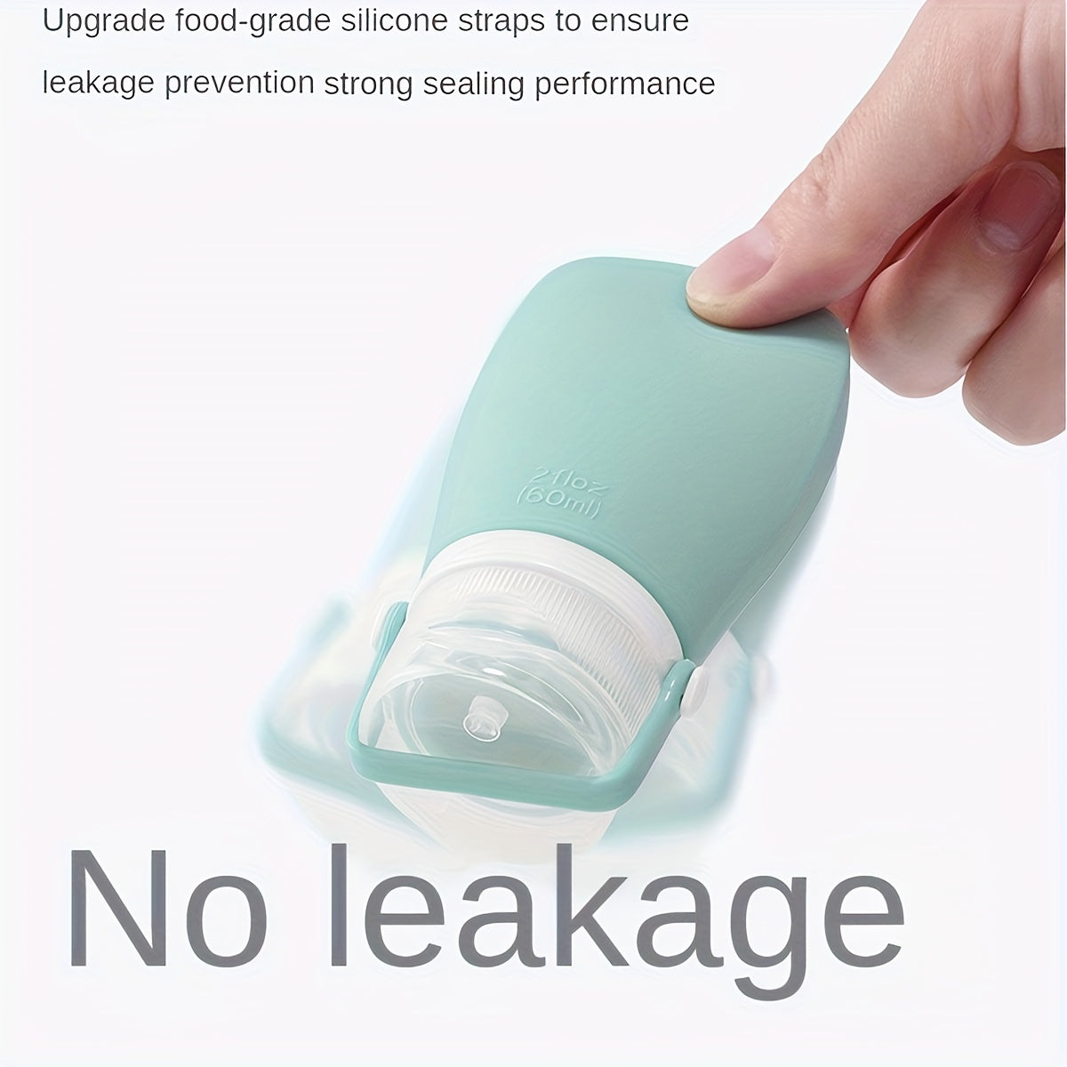 4PCS Silicone Travel Bottle Shower Gel Shampoo Empty Bottle Set