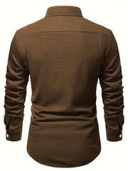 Men's Casual Button Up Long Sleeve Shirt