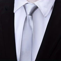 Men's Solid Necktie Pre-tied Wedding Party Necktie