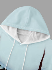 Graphic Hoodie Men's Casual Loose Pullover